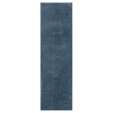 Washable Comfy Plain CMF00 Navy Runner-Desire Rugs-Rug Love - The Most Loved Rug Store
